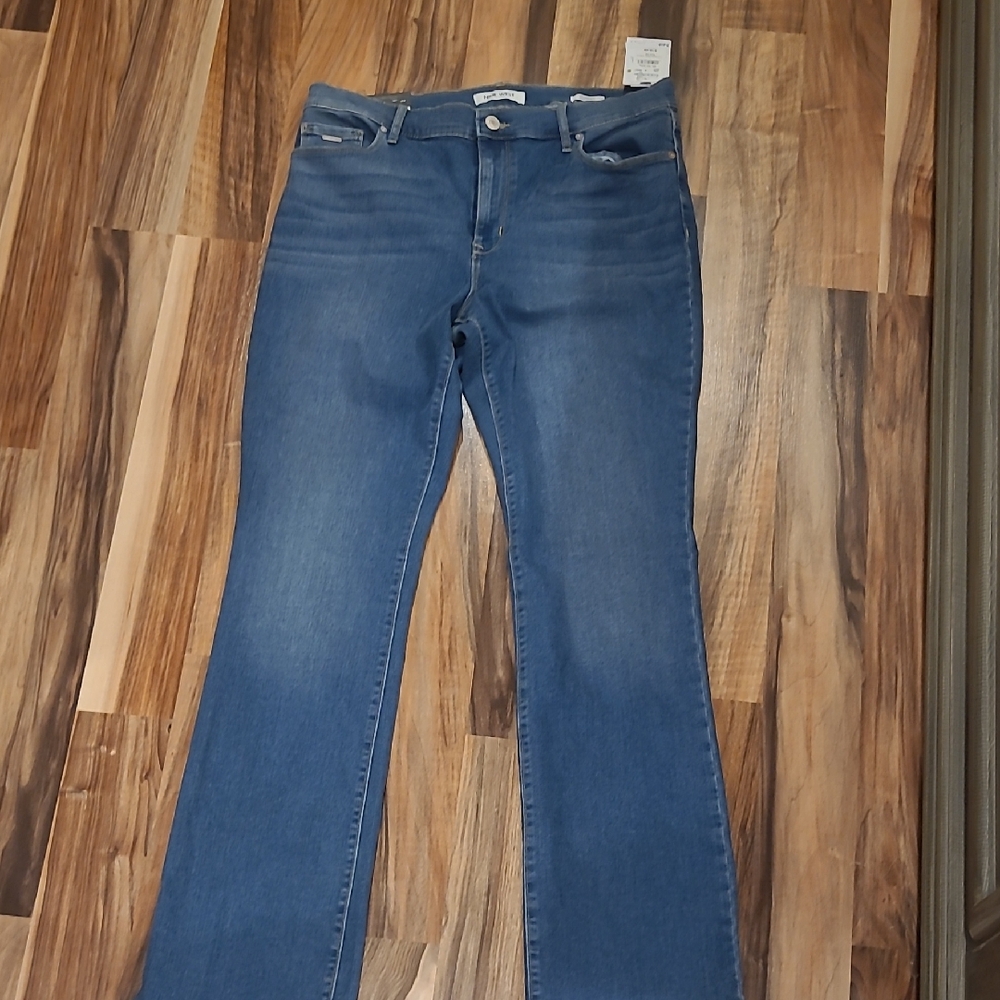 Nine West Blue Flare Wide Leg Jeans
